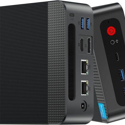 Reatan S6 Mini PC Intel Core i5 12450H(8C/12T,Turbo 4.4GHz), 16GB DDR4 512GB 3200 MHz NVMe SSD Gaming PC, Dual RJ45 LAN, 4K Triple Display, Mini Desktop Computer, WiFi6/BT5.2
